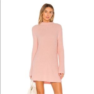 Lovers + friends blush sweater dress